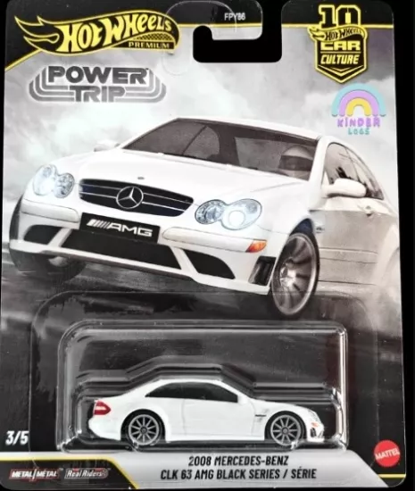 Hot Wheels Premium - 2008 Mercedes-Benz CLK 63 AMG Black Series Power Trip